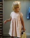 Poudre Organic Girl’s Sleeveless Dress Hibiscus, Evening Sand - 100% organic cotton Dresses_