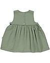 Poudre Organic Girl’s Sleeveless Dress Matcha, Oil Green - 100% organic cotton Dresses_