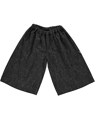 Poudre Organic Jupe Culotte Monarde - Noir Chine - 100% Cotton Flannel from Organic Farming Trousers