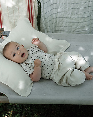 Poudre Organic Long Pants Cannelle - Almond Milk - 100% Organic Cotton Terry Trousers