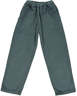 Poudre Organic Long Ribbed Trousers Pomelos Mademoiselle - Stormy Weather - 100% organic cotton Trousers