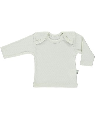 Poudre Organic Long Sleeved T-shirt Begonia - Almond Milk - Openwork Pattern - 100% Organic Cotton T-shirts