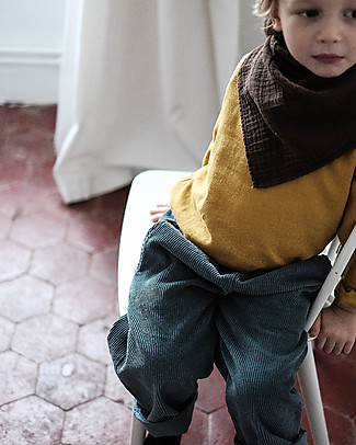 Poudre Organic Long Sleeves Blouse with Buttons Houblon - Honey (2 years) - 100% organic cotton Evening Tops