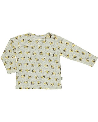 Poudre Organic Long Sleeves T-shirt Olive (18-24 months) - Almond Milk Fleurs - 100% organic cotton Long Sleeves Tops