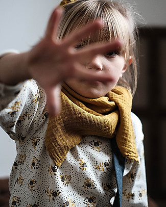 Poudre Organic Long Sleeves T-shirt Olive (18-24 months) - Almond Milk Fleurs - 100% organic cotton Long Sleeves Tops