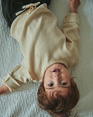 Poudre Organic Long Sleeves T-shirt Olive - Almond Milk - 100% Organic Cotton Long Sleeves Tops