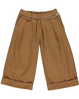 Poudre Organic Long Trousers with Darts Jonc - Brown Sugar - 100% organic cotton Trousers