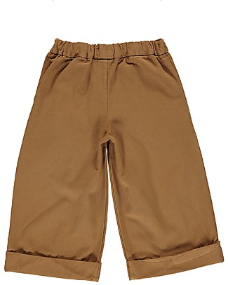 Poudre Organic Long Trousers with Darts Jonc - Brown Sugar - 100% organic cotton Trousers