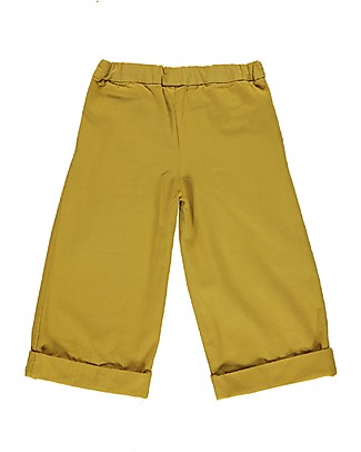 Poudre Organic Long Trousers with Darts Jonc - Honey - 100% organic cotton Trousers