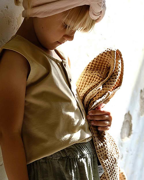 Poudre Organic Manioc Cardigan Waffle, Indian Tal - 100% organic cotton Sweatshirts