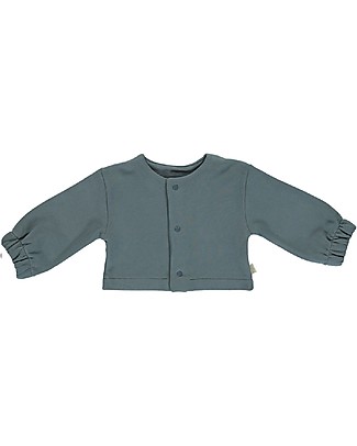 Poudre Organic Oversize Short Cardigan Figue - Stormy Weather - 100% organic cotton Cardigans
