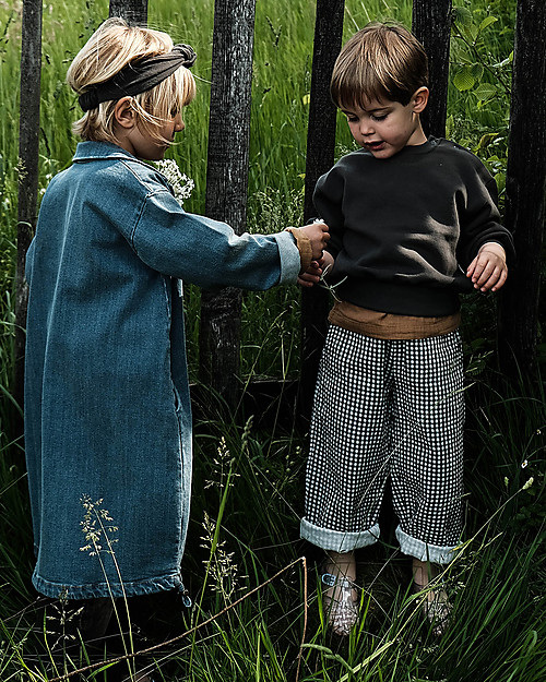 Poudre Organic Pomelos Checkered Trousers - 100% organic cotton Trousers