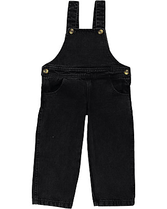 Poudre Organic Quetsche Dungaree - Black - 100% Organic Cotton Denim Dungarees