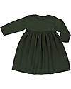 Poudre Organic Robe Liseron Long Sleeved Dress - Forest Green - 100% Organic Cotton Double Gauze Dresses_