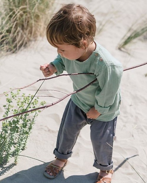 Poudre Organic Unisex Trousers, Iron Gate (1-2 years) - 100% organic cotton Trousers