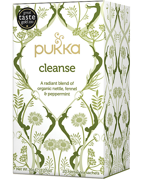 Pukka Cleanse, Purifying Tisane with Nettle, Fennel and Peppermint, 20 teabags - For a glowing and radiant skin Infusions