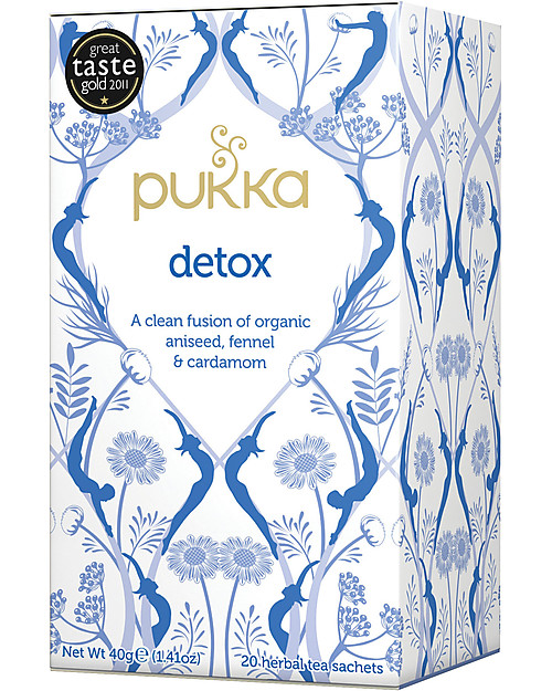 Pukka Detox, Aniseed, Fennel and Cardamom Tisane, 20 teabags - Digestive and lenitive Infusions