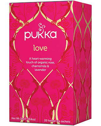 Pukka Love, Heart-warming Tisane with Roses, 20 teabags - Relaxes, calms, soothes Infusions