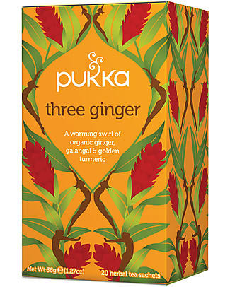Pukka Three Ginger, 20 teabags - Great for your respiratory system Infusions