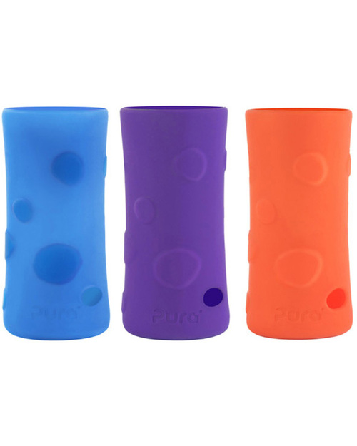 Pura Kiki Silicone Sleeves For 325ml Bottle - Purple Teats