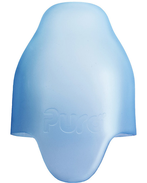 Pura Kiki Stainless Still Bottle with Straw, 325 ml - Turquoise