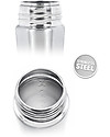 Pura Kiki Stainless Steel Vacuum Insulated Toddler Sippy Bottle - 266ml - 6+ months - Natural Stainless Thermos Bottles