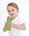 Pura Kiki Stainless Steel Vacuum Insulated Toddler Sippy Bottle - 266ml - 6+ months - Natural Stainless Thermos Bottles