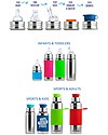 Pura Kiki Stainless Steel Vacuum Insulated Toddler Sippy Bottle - 266ml - 6+ months - Natural Stainless Thermos Bottles