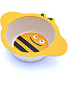 Pure Kids Bamboo Children Dining Set, 3 pieces, Bee - Biodegradable, free from BPA, PVC and phthalates! Meal Sets