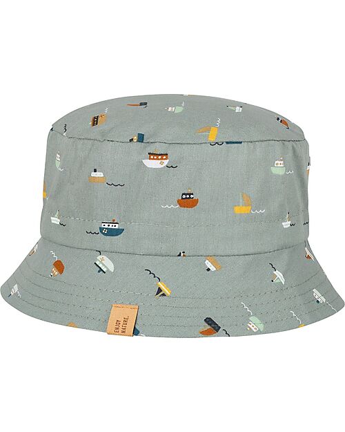 Pure Pure by Bauer Fisherman Hat - Boats - Old Green - 100% Organic Cotton GOTS Certified Sunhats
