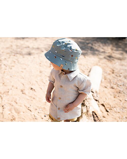 Pure Pure by Bauer Fisherman Hat - Boats - Old Green - 100% Organic Cotton GOTS Certified Sunhats