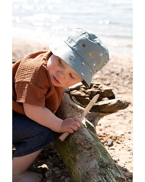 Pure Pure by Bauer Fisherman Hat - Boats - Old Green - 100% Organic Cotton GOTS Certified Sunhats
