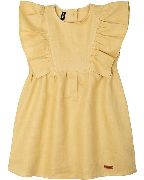 Pure Pure by Bauer Flared Dress - Banana Cream - 100% Linen Dresses_