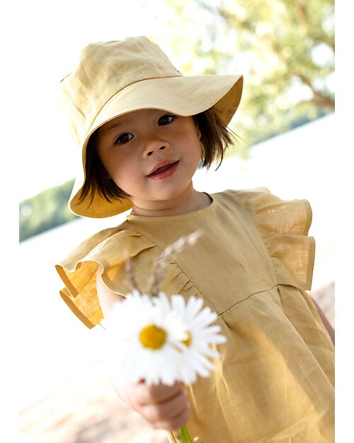 Pure Pure by Bauer Flared Dress - Banana Cream - 100% Linen Dresses_