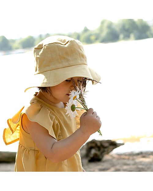 Pure Pure by Bauer Flared Dress - Banana Cream - 100% Linen Dresses_