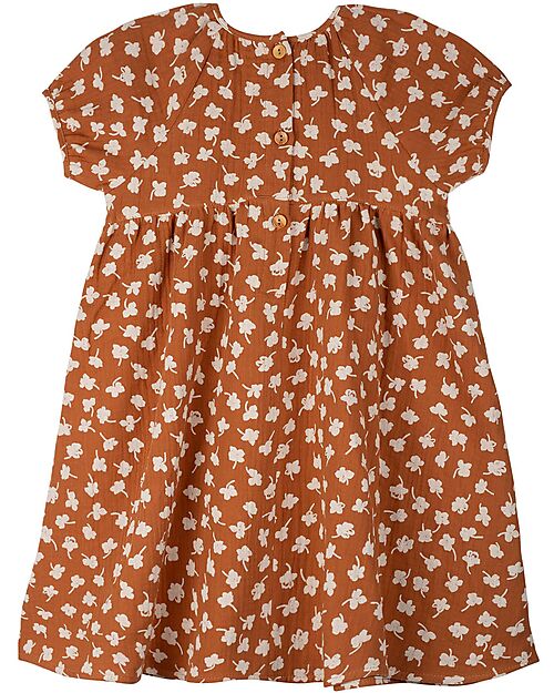 Pure Pure by Bauer Flared Dress - Caramel - 100% Organic Cotton GOTS Certified Dresses_