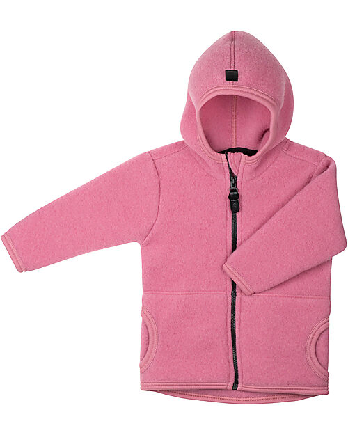 Pure Pure by Bauer Fleece Jacket - Dusty Pink - Organic Merino Wool GOTS Jackets