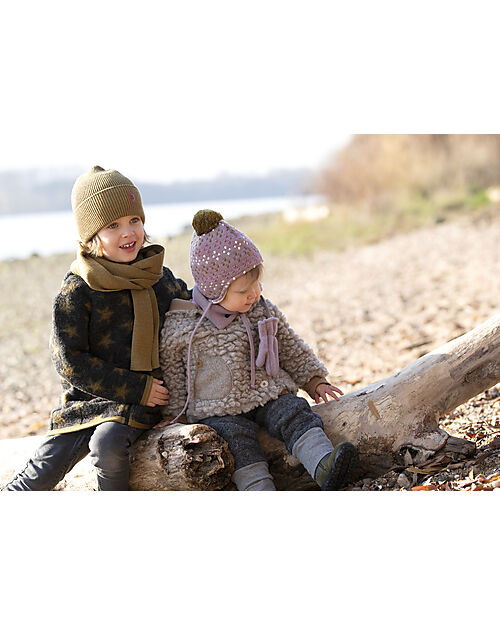 Pure Pure by Bauer Hooded Teddy Jacket - Cashmere - Virgin Wool and Tencel Jackets