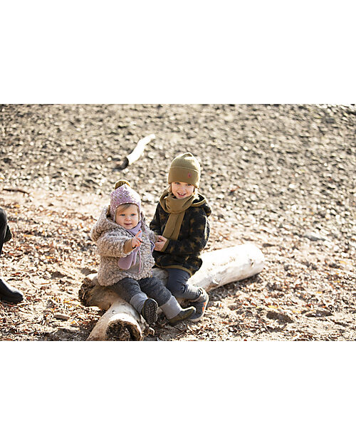 Pure Pure by Bauer Hooded Teddy Jacket - Cashmere - Virgin Wool and Tencel Jackets