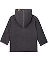 Pure Pure by Bauer Jacket Fleece - Wooden buttons - Anthracite - 100% Organic Cotton GOTS Jackets