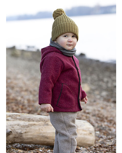 Pure Pure by Bauer Knitted Hat with Pompom - Cane - GRS Certified Recycled Wool Winter Hats