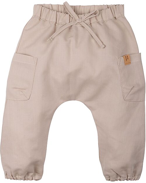 Pure Pure by Bauer Trousers with Coulisse - Nature - Linen and Cotton Trousers