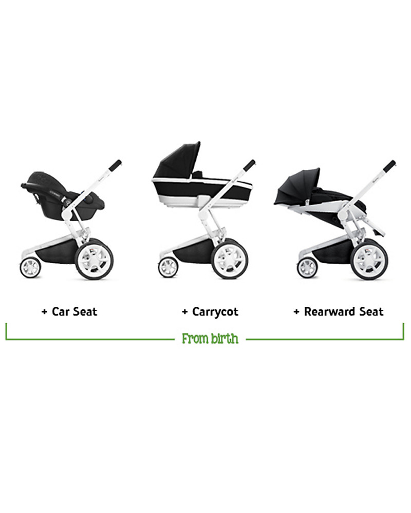 Quinny Moodd Stroller, Grey Gravel - & Perfect as a 3 in 1 travel system (bambini)