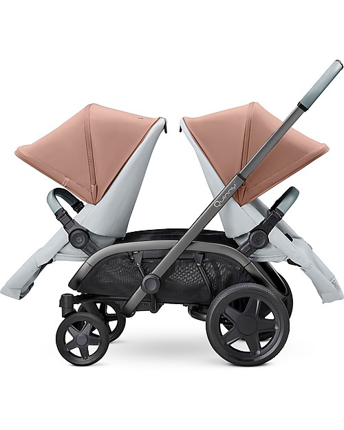 Quinny Quinny Hubb Duo Stroller, Cork/Grey - Many Combinations! Double Pushchairs