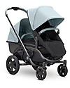Quinny Quinny Hubb Duo Stroller, Frost/Black - Many Combinations! Double Pushchairs
