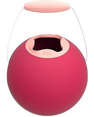 Quut Ballo Beach Bucket - Cherry Red - Multifunctional & Innovative Design! Beach Toys