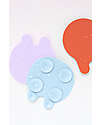 Quut Bathroom Stickers with Suction Cup - Grippi Jellyfish - Coral -8 Pieces Bath Toys