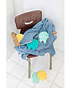 Quut Bathroom Stickers with Suction Cup - Grippi Jellyfish - Minty Yellow -8 Pieces Beach Toys