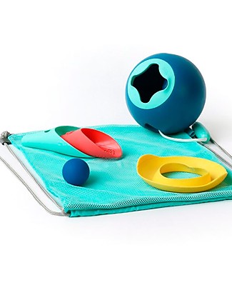 Quut Beach Set: Mini Ballo Bucket, Cuppi Beach Toy & Love Sharper Beach Toys