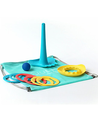 Quut Beach Set: Triplet Shovel, Ringo Hoops and Sun Sharper Beach Toys